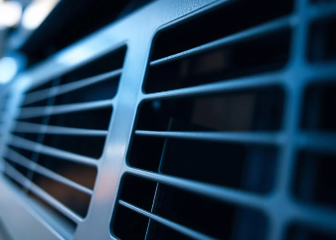 Detalhe do climatizador com painel de controle